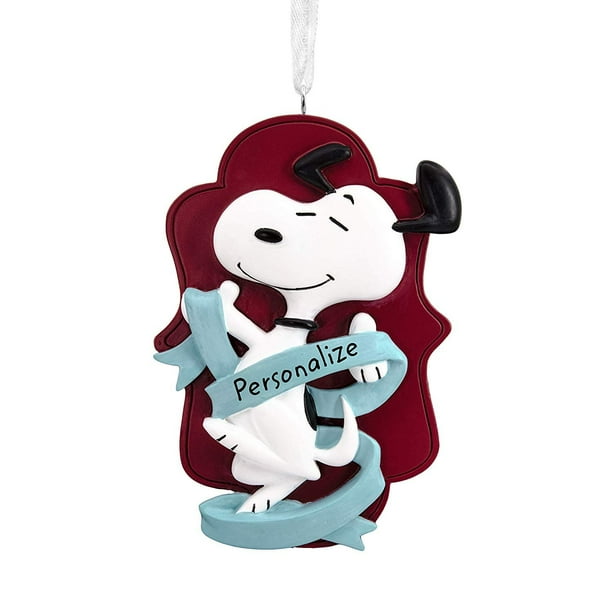 Hallmark Christmas Ornaments, Peanuts Snoopy Personalized Ornament