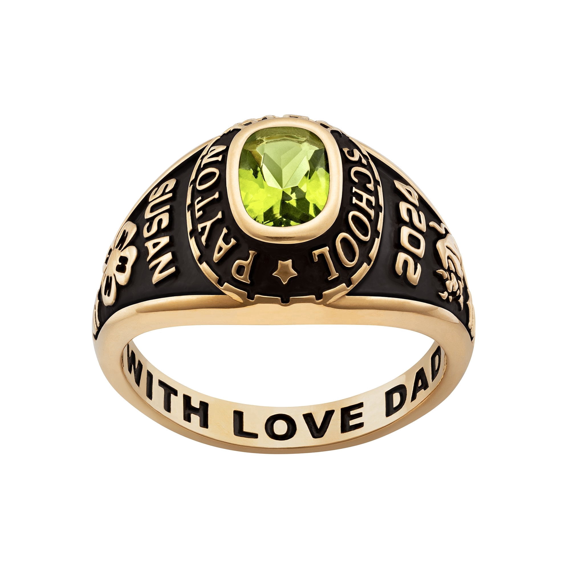 Bhavani Gems CLASS RING Women’s Petite Birthstone Class Ring, Personalized, High School/College Ring