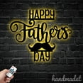 thumbnail image 2 of Handmadetneonsign Custom Happy Father's Day For Life Metal Sign Wall Art LED Light, Father's Day, 2 of 5