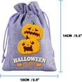 thumbnail image 3 of JoyMoreHome Halloween Burlap Drawstring Gift Bags, Trick or Treat Candy Pouches for Halloween Party, Home Gathering, 3 of 4