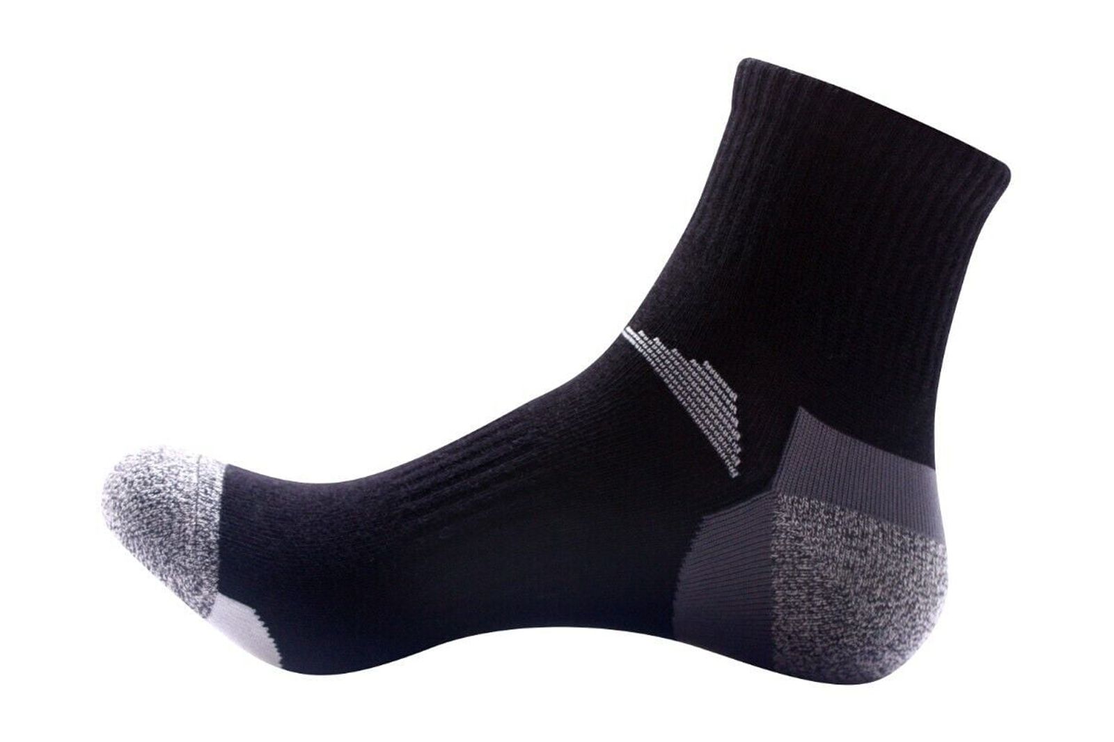 6 Pairs Mens Mid Cut Ankle Quarter Athletic Casual Sport Cotton Socks Size 6-12