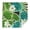 White-2, variant on 60x60in(152x152cm) Square Tablecloth, Waterproof Polyester Table Cover, Wrinkle Resistant & Washable Fabric for Dining, Kitchen, Picnic, Tropical Leaf Print