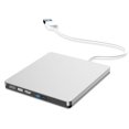 thumbnail image 1 of USB3.0 External CD Player 12.7mm Tray Type Ultra Slim DVD-RW (Silver), 1 of 5