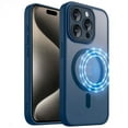 thumbnail image 1 of [PST] iPhone 15 Pro Max Case, Hybrid Silicone Matte Back Cover with Magnetic (MagSafe Compatible), 1 of 5