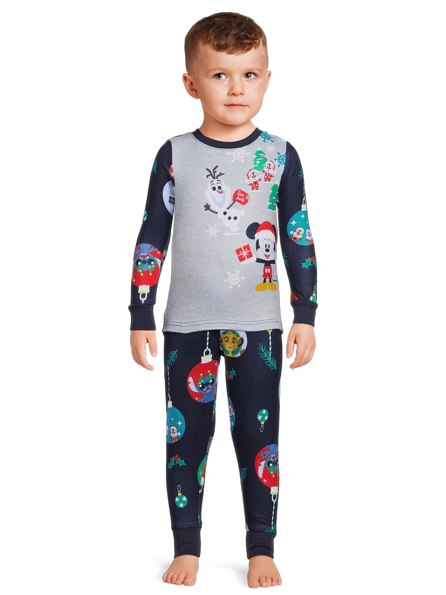 Disney's 100th Anniversary Unisex Toddler Matching Family Pajamas Set, 2-Piece, Sizes 2T-5T
