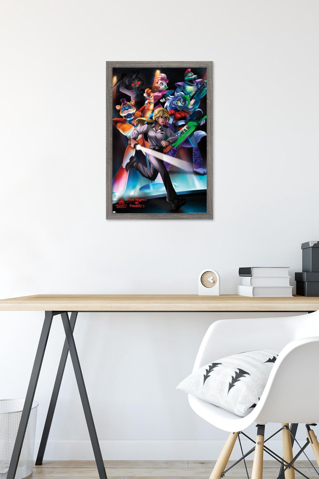 Five Nights at Freddy's: Security Breach - Group Wall Poster, 14.725" x 22.375", Framed