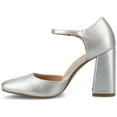 thumbnail image 2 of Journee Womens Hesster Mary Jane Mid Block Heel Square Toe Pumps, Widths Available, 2 of 9