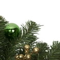 thumbnail image 3 of Northlight Pine Foliage with Ornaments Artificial Christmas Teardrop Swag - 30" - Unlit, 3 of 4