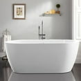 thumbnail image 4 of Vanity Art 68" x 31" Acrylic Freestanding Bathtub Contemporary Soaking Tub with Overflow and Pop-Up Drain, VA6836, 4 of 5