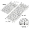 thumbnail image 2 of Kitchen Rugs Non Slip, Cushioned Kitchen Floor Mats Set of 2, Grey Anti-Fatigue Kitchen Mat Waterproof, Ergonomic Memory Foam Standing Mat for Bar, Office, Desk, Laundry, 2 of 6