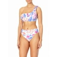 thumbnail image 3 of No Boundaries Juniors' Waves Shirred Mid Rise Bottom Swimsuit, 3 of 4