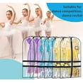 thumbnail image 4 of MISSLO 6 Packs Clear Dance Garment Bags for Dancers with 4 Pockets, 40" Kids Dance Costume Garment Bag, Black, 4 of 7