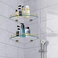 thumbnail image 5 of Bathroom Shelves, Bathroom Glass Corner Shelf ,Tempered Glass Shelf for Storing Shower Gel/Soap-A, 5 of 5