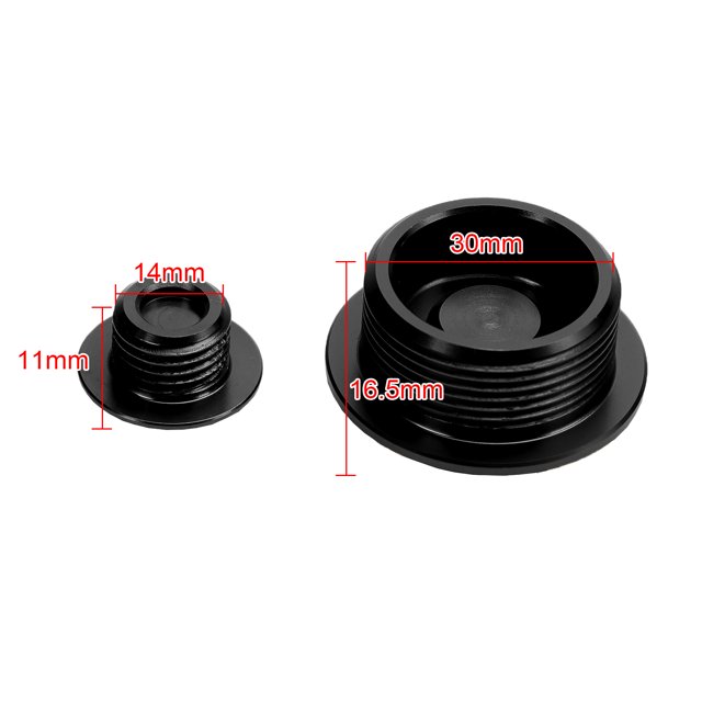 Black Engine Plug Kit For Honda CT125 Hunter Cub 125 Trail 125 Monkey 125 21-23