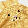 thumbnail image 6 of Frogued Dog Dress Plaid Printing Round Neck Polyester Four-legged Pet Skirt for Party (Pink,L), 6 of 13