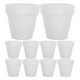 thumbnail image 1 of 20 macetas pequeñas de terracota blanca de cerámica, para cactus, suculentas, con agujero (blancas), 1 of 5