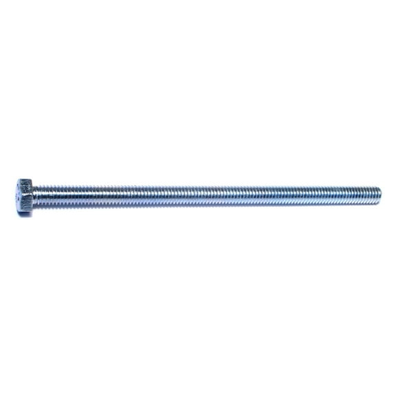 5/16"-18 x 6" Zinc Plated Steel Coarse Full Thread Hex Head Tap Bolts (8 pcs.)