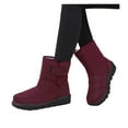 thumbnail image 4 of Women’s Winter Fleece-Lined Tall Snow Boots, Lightweight Warm Insulated Cotton-Padded Boots, Plus Sizes, 4 of 9