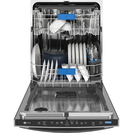 GE Profile - Top Control Smart Built-In Stainless Steel Tub Dishwasher with 3rd Rack and Microban, 42dBA - Stainless Steel
