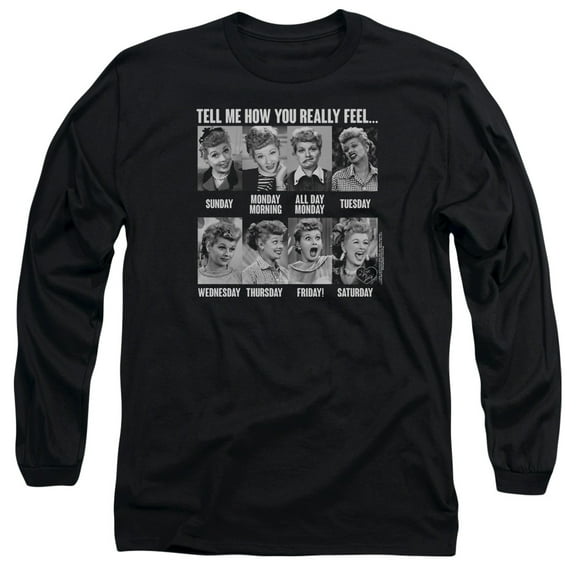 I Love Lucy - 8 Days A Week - Long Sleeve Shirt - X-Large