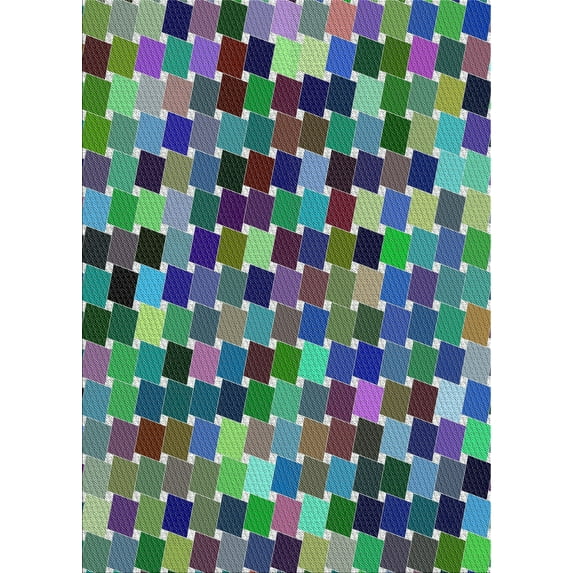 Ahgly Company Indoor Rectangle Patterned Blue Abstract Area Rugs, 5' x 7'