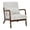 Light beige, variant on S-HOME Ergonomic Arm Chair with Solid Rubberwood Frame and Minimalist Design in Light Brown for Various Interior Apps, Antique Grey