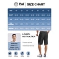 thumbnail image 7 of PULI Men’s Golf Shorts 12" Inseam Lightweight Stretch Quick-Dry Hiking Casual Dress Work Hybrid Shorts with Pockets, 7 of 7