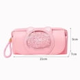 thumbnail image 2 of Estuche para lápices portátil Yinane Organizador de papelería Rosado, 2 of 7