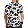 thumbnail image 2 of Rocae Daisies Flowers for Men's Mesh Quick-Dry Short Sleeve Workout T-Shirt,Mens Crew Neck Tee Lightweight Soft Classic T Shirts 6X-Large, 2 of 9