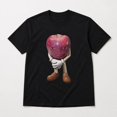 thumbnail image 3 of Funny Apple Face Graphic T-Shirt, Unisex Classic Fit Cotton Tee, 3 of 9