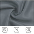 thumbnail image 4 of PiccoCasa 2pcs Blockout Thermal Insulated Grommet Window Curtain Panel Valance Darkening Drapes Gray 42" x 63", 4 of 8