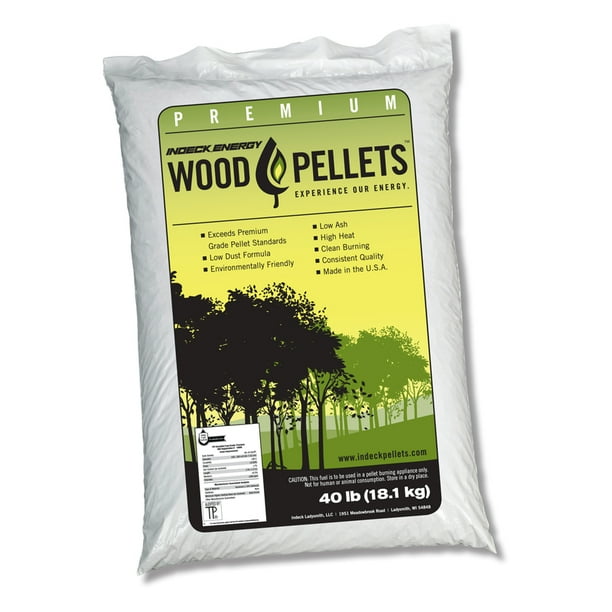Indeck Energy Hardwood Wood Pellet Fuel 40 pound Total Qty 50