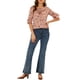 thumbnail image 2 of BLUSA FLORAL CON VOLANTES Y MANGAS DE ELBOW PARA MUJERES INSPIRADA EN CHIC L ROSA, 2 of 7