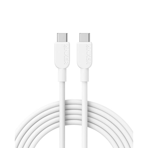Cable USB C Anker 310 Blanco 60 W de 10 Pies para Carga Rápida