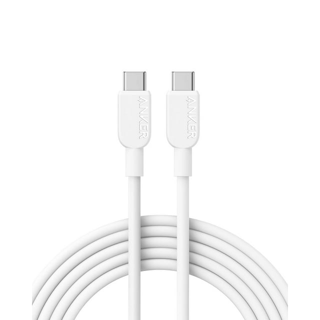 Cable USB C Anker 310 Blanco 60 W de 10 Pies para Carga Rápida