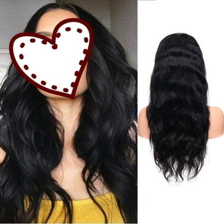 S-noilite Lace Front Human Hair Wigs for Women Brazilian Straight Hair Wigs with Baby Hair Pre Plucked Natural Hairline ,Natural