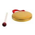 thumbnail image 4 of Gong à la Main Mini Instrument de Musique Portable Jouet Extérieur avec Maillet pour Percussion Chinoise Traditionnelle Or 12cm, 4 of 12