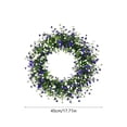 thumbnail image 3 of 2026 Spring Kids Breath Camellia Wreath 17.71In Delicate Visual Appearance Dry Environment Storage All Season Display Feature Ornament for Home Garden Gate Front Door Mantel Festival Decor, 3 of 6