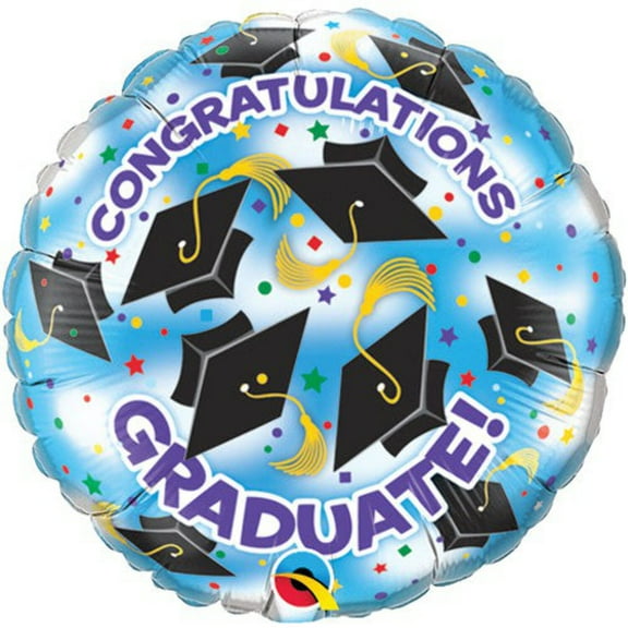 18 inch Congratulations Graduate! Foil Mylar Balloon - Party Supplies Decorations