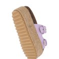 thumbnail image 4 of Sandalia De Plataforma con Yute para Mujer Cabra Piel&nbsp;Lila Platonia LAIA-01-LILA, 4 of 8