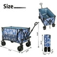 thumbnail image 3 of Foldable Wagon, 480LB Weight Capacity 150L Heavy Duty Folding Beach Wagons with Big All-Terrain Wheels, Utility Carts for Groceries, Shopping, Camping, Sports,Blue, 3 of 7
