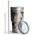 thumbnail image 2 of 30oz Pioneer Flower Tumblers Stainless Steel Tumbler with Lid and Straw,Vacuum Insulated Double Wall Travel Tumbler Cups Mug with Cleaning Brush for Coffee,Tea, 2 of 7