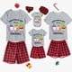 thumbnail image 3 of Pijamas familiares a juego de Navidad, conjuntos de Pijamas cortos grises, My Gnomies, en julio, 3 of 3