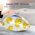 thumbnail image 4 of Yayeee Pillowcase Standard Size Set of 2 Satin Wrinkle Resistant Envelope Pillow Case, Yellow Rubber Ducks, 4 of 8