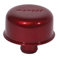 Moroso Breather- Valve Cover Push-In Style Red