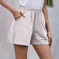 thumbnail image 2 of Yanyanz Womens Pants Dressy Casual, Shorts for Women, Womens Casual Comfy Pockets Wide Leg Cotton Shorts for Women Trendy Beach Pants Vacation Outfits, Wide Leg&nbsp;Pants&nbsp;Women B 2XL, 2 of 4