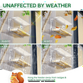 thumbnail image 1 of Window Bird Feeder for Outdoors, Clear Bird Feeders Window Mounted with Strong Suction Cups, Transparent Bird, 1 of 6