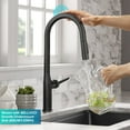 thumbnail image 5 of Kraus OlettoTall Modern Single-HandleTouch Kitchen Sink Faucet with Pull Down Sprayer in Matte Black, 5 of 18