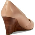 thumbnail image 5 of Franco Sarto Womens Frankie Pointed Toe Wedge Pump Ballet Beige Leather, 11 M US, 5 of 5