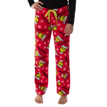 

Dr. Seuss Juniors The Grinch Naughty Soft Touch Fleece Plush Pajama Pants (3XL)